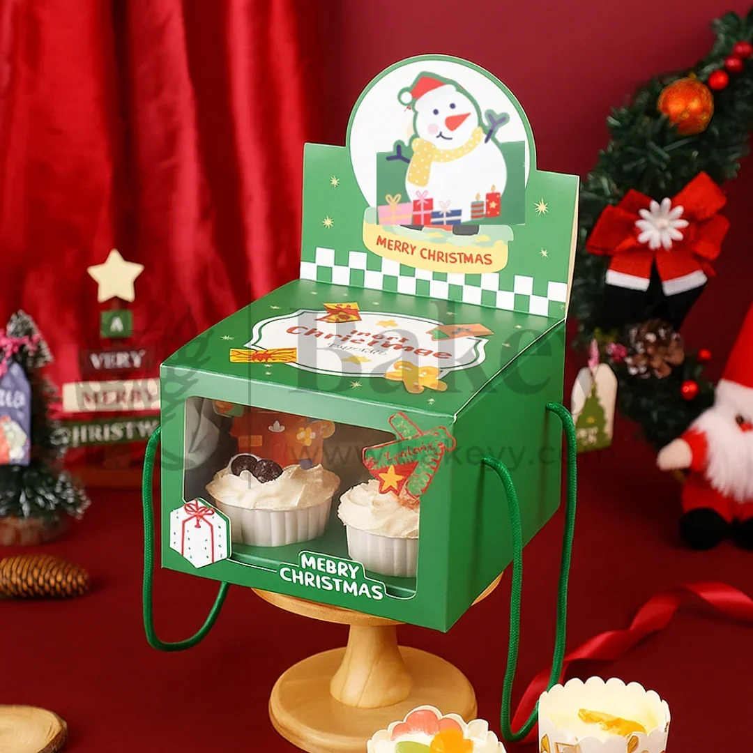 Christmas 4 Cupcake Box | Pack of 10 - Image 6