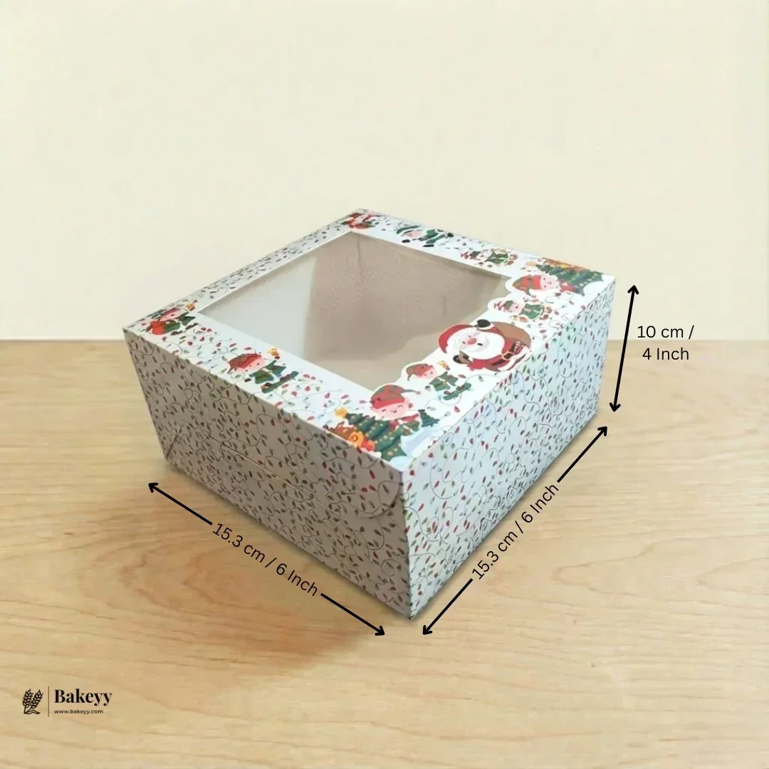 Christmas Cake Box | Perfect for Cake & Treats | Pack of 25 - Image 10