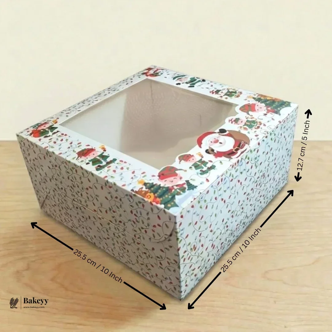 Christmas Cake Box | Perfect for Cake & Treats | Pack of 25 - Image 12
