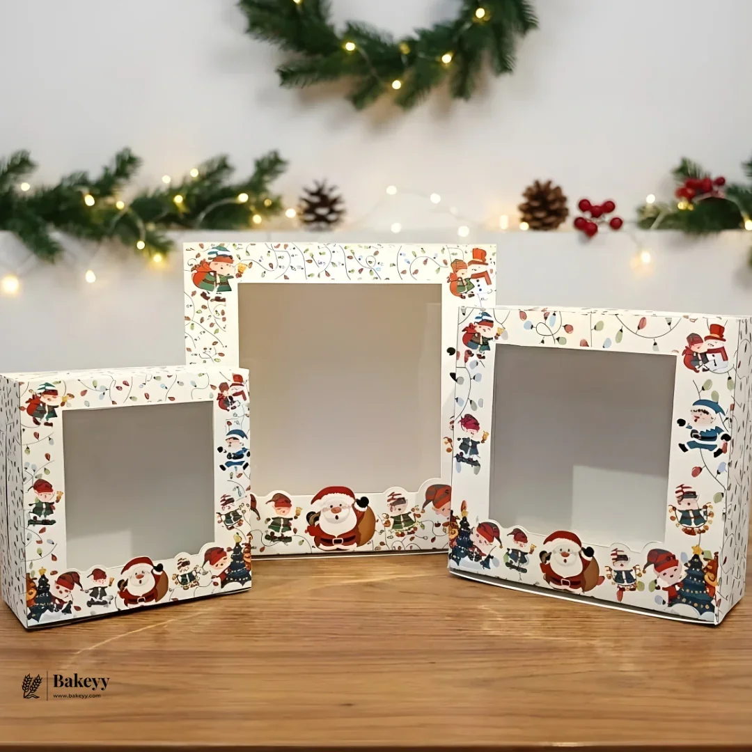 Christmas Cake Box | Perfect for Cake & Treats | Pack of 25 - Image 3