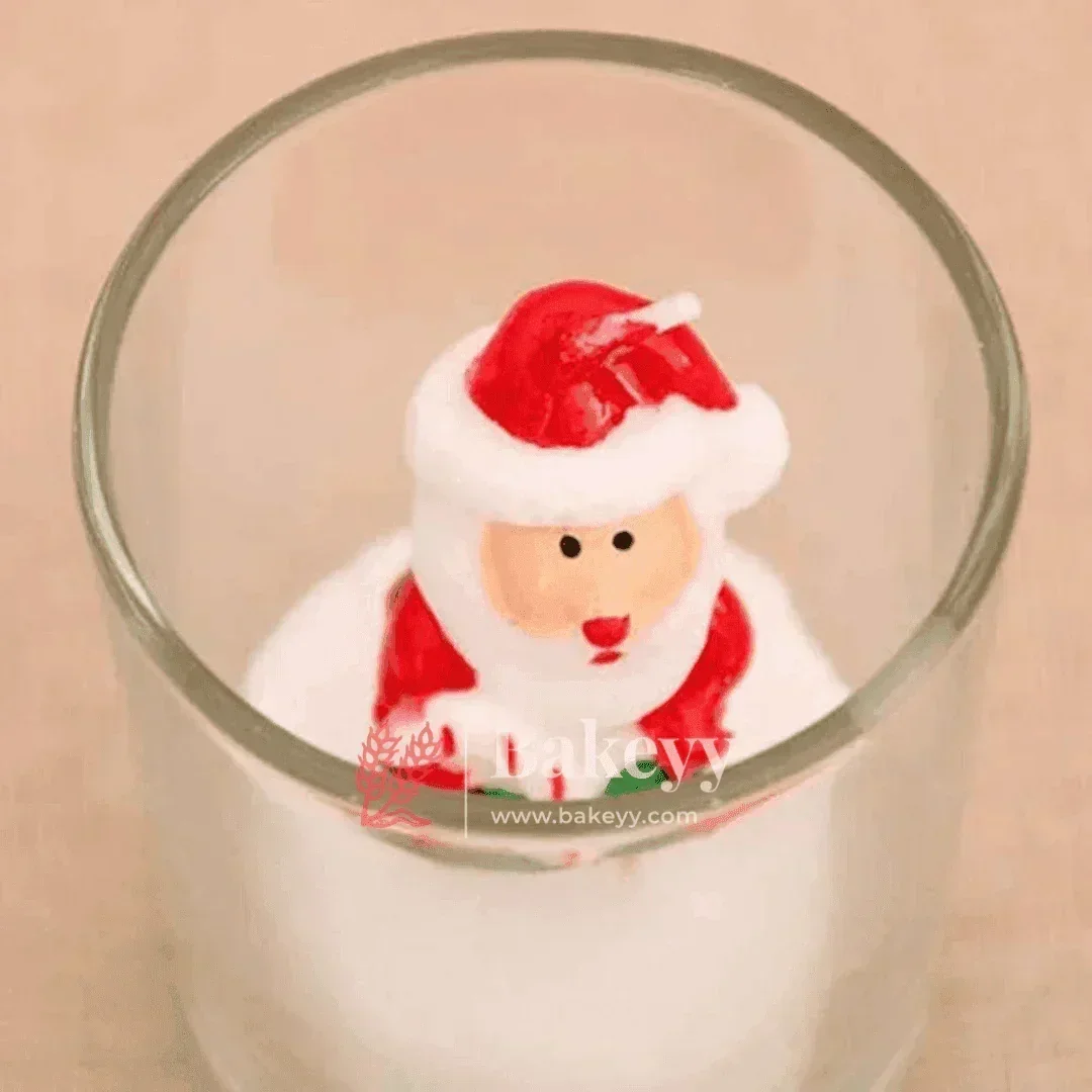 Christmas Decorative Tealight Candle Set | Pack of 12 | Festive Glass Candles for Christmas - Image 6