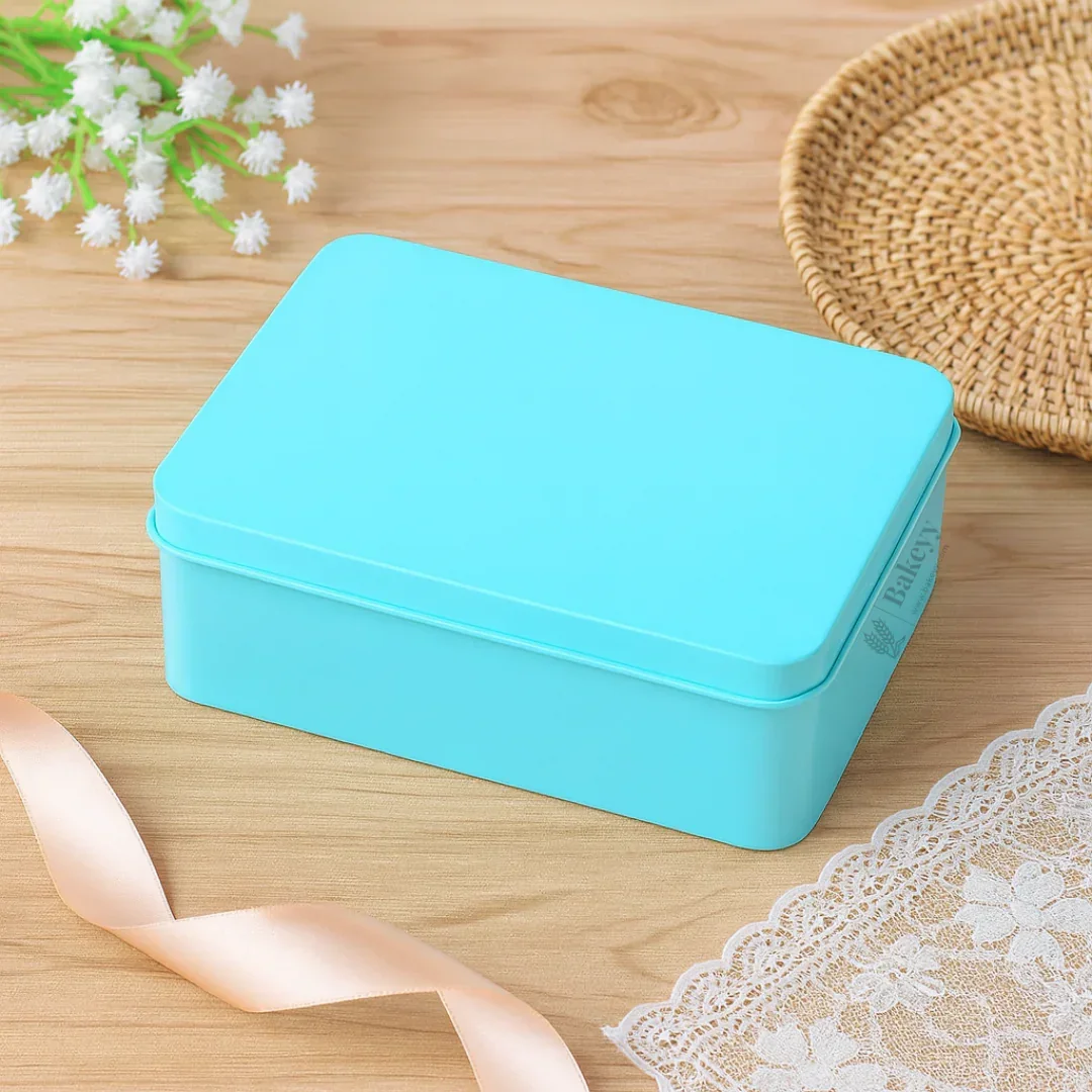 Rectangular Metal Tin Box | Multipurpose Storage & Gifting Box | 1 Piece - Image 4