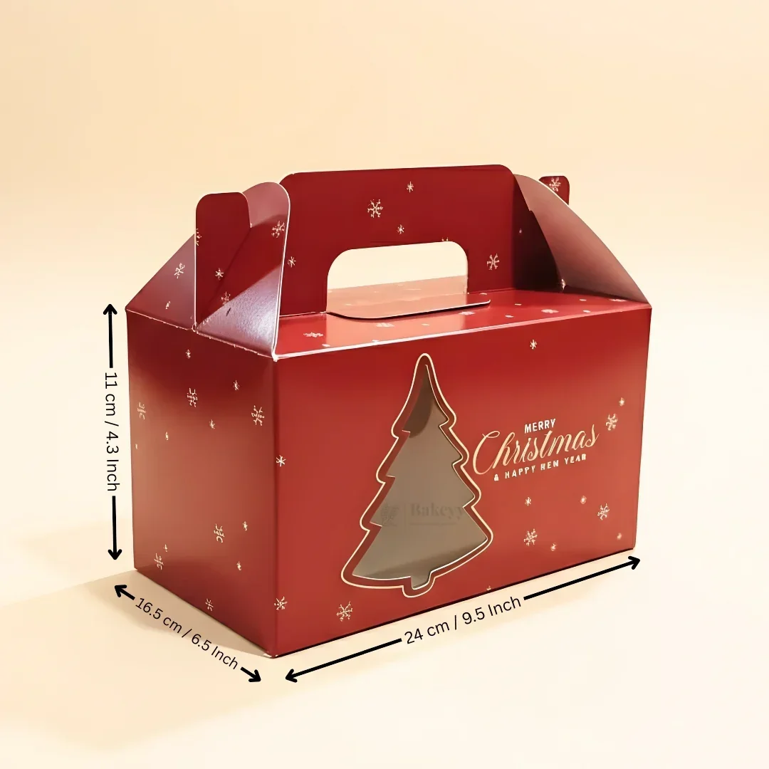 Christmas Hamper Box with Handle | Festive Gifting Box | Premium Holiday Packaging | Pack of 25 - Image 6
