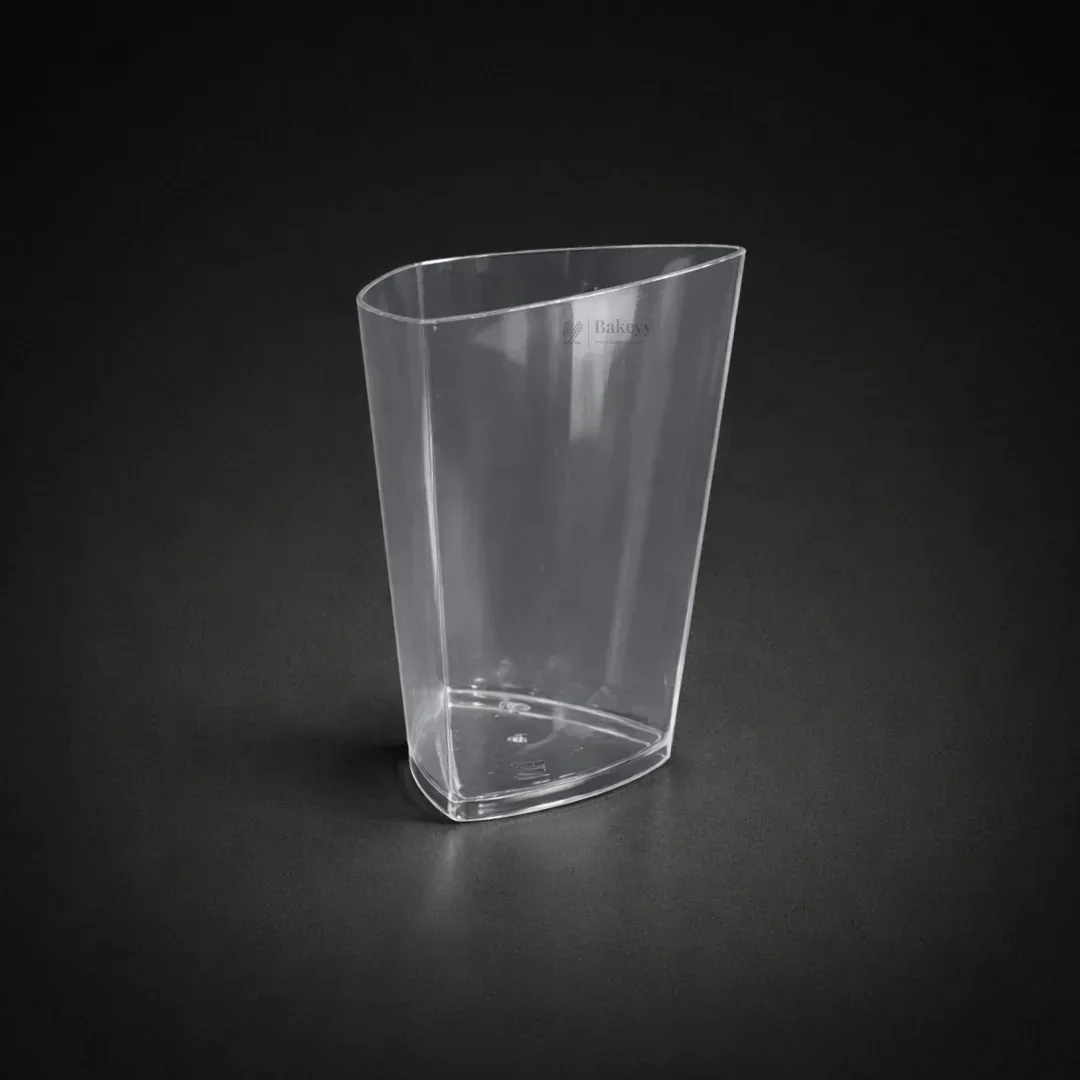 Clear Plastic Dessert Cup | Tall Triangle Shape | D31 | Pack of 30 - Image 4