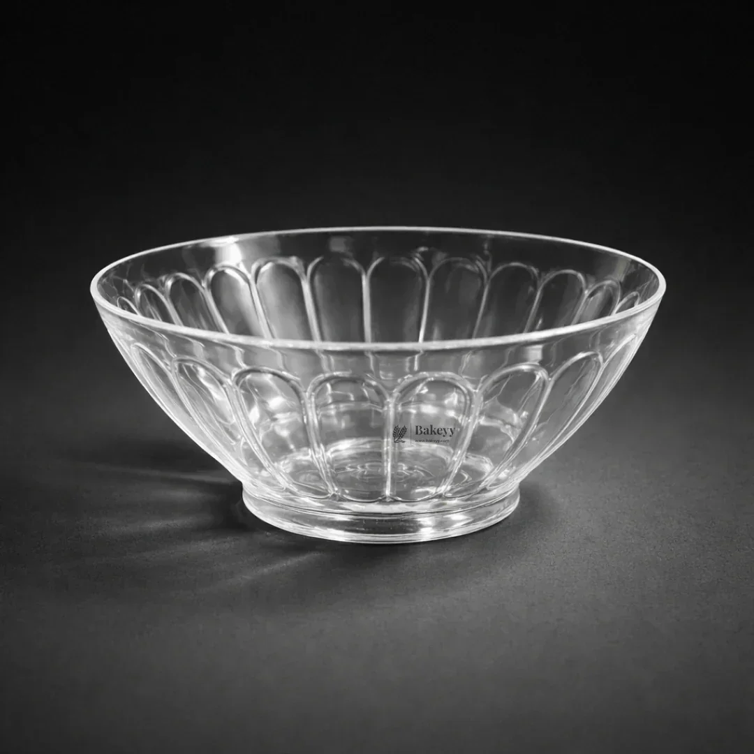Clear Plastic Dessert & Serving Bowl | Dessert Bowl | D56 | Pack of 25 - Image 4