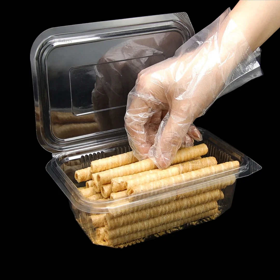 Clear Plastic Food Container with Hinged Lid | Transparent Takeaway & Storage Box | Pack of 50 - Image 6