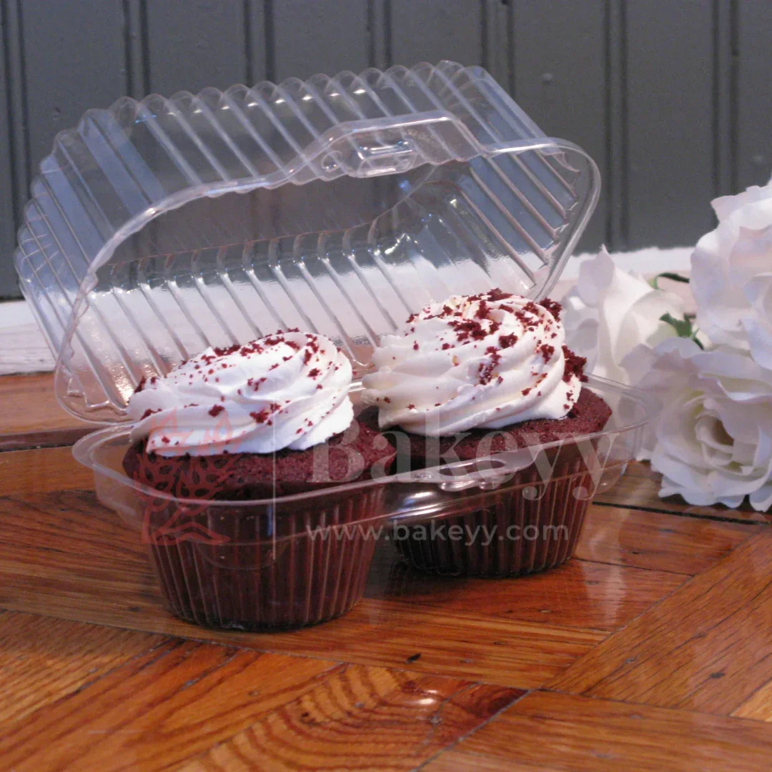 Clear Cupcake Boxes | Pack of 25 | Muffin Box - Image 7