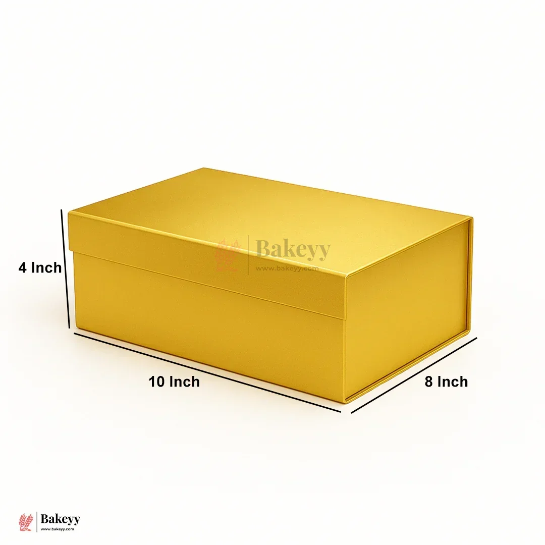 Premium Gold Collapsible Hamper Box with Magnetic Lid | Pack of 1 - Image 8