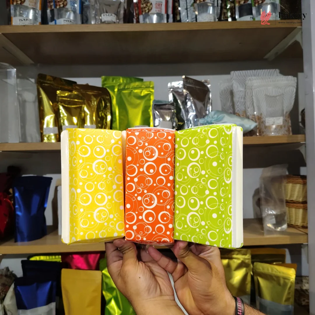 Colourful Rectangle Paper Loaf Baking Mould | Pack of 25 - Image 3