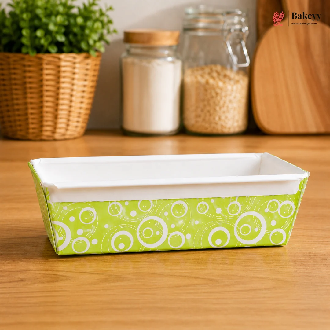 Colourful Rectangle Paper Loaf Baking Mould | Pack of 25 - Image 4
