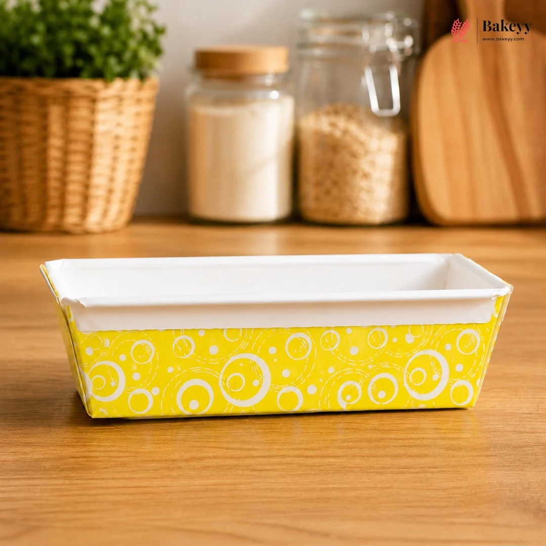 Colourful Rectangle Paper Loaf Baking Mould | Pack of 25 - Image 6