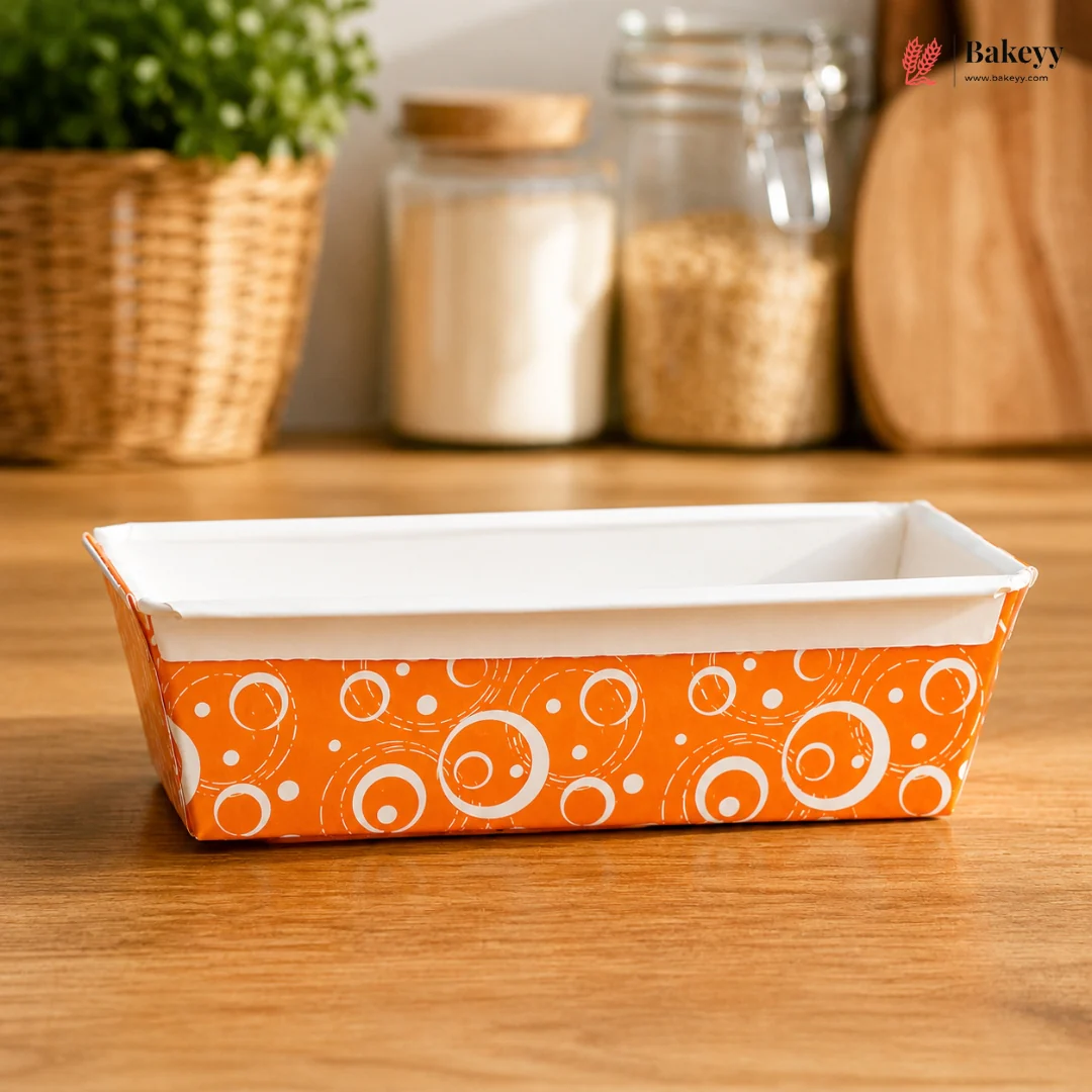 Colourful Rectangle Paper Loaf Baking Mould | Pack of 25 - Image 7