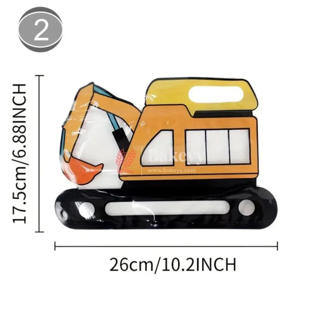 Construction Vehicle Shape Zip Lock Bags | Vehicle Shape Bags For Kids | Pack of 50 - Image 2