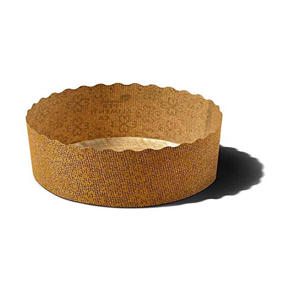 250 g Bake and Serve Round Mould | Paper Baking Mould | Plum Cake Mould | Pack of 25 - Image 2