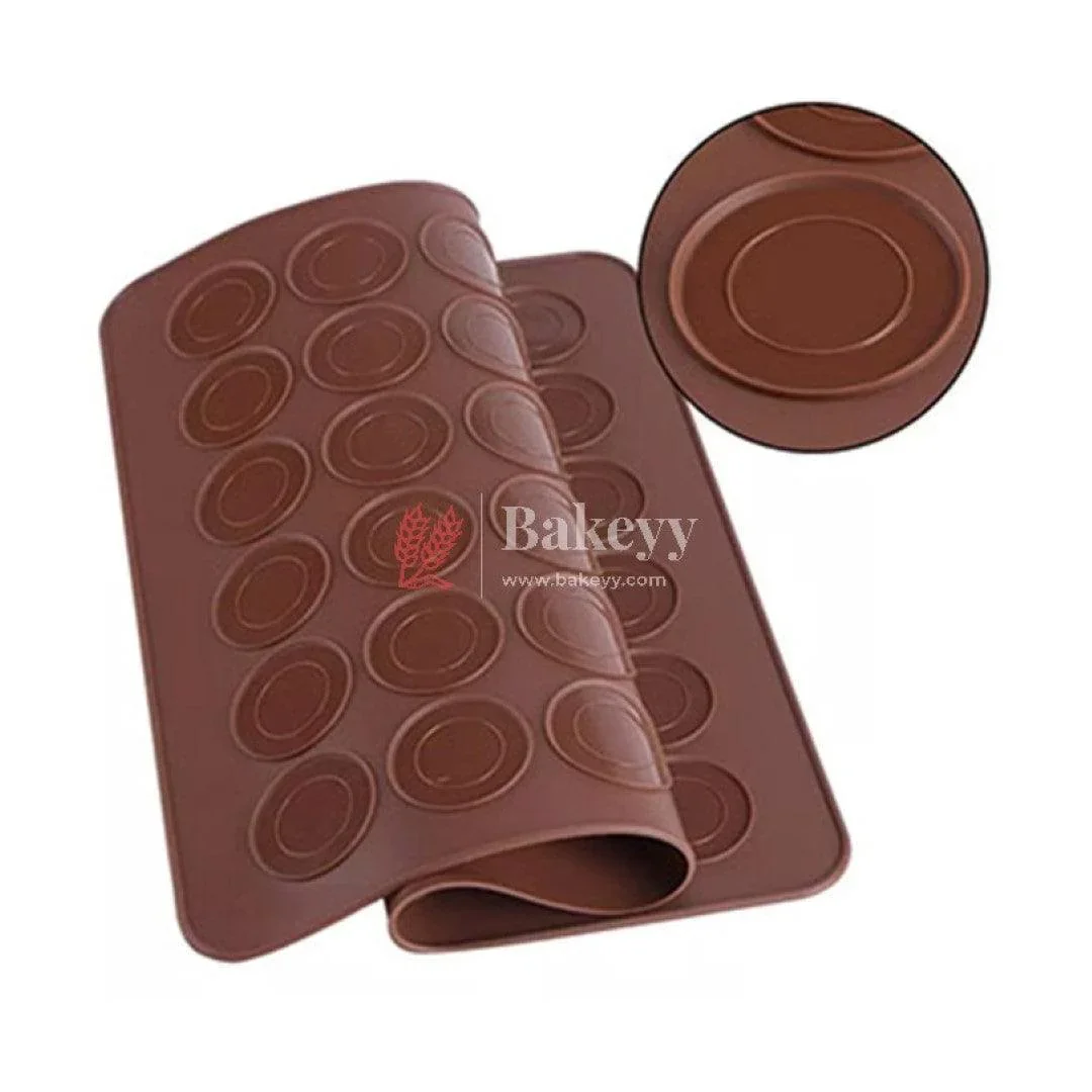 1 Piece-38.5x28 cm Silicone Macron Baking Mats, Non-Stick Silicone Baking Mats, Food Safe Baking Mat, Great For Macron, Cookies, Bread, Pastry, Dessert (48 Cavity) - Image 3