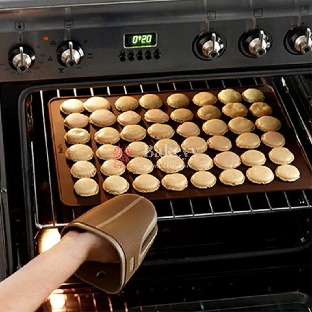 1 Piece-38.5x28 cm Silicone Macron Baking Mats, Non-Stick Silicone Baking Mats, Food Safe Baking Mat, Great For Macron, Cookies, Bread, Pastry, Dessert (48 Cavity) - Image 4