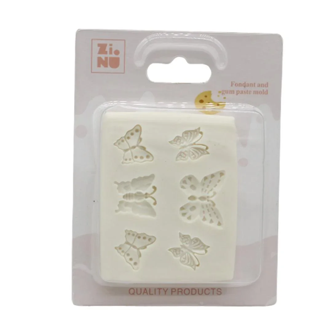 White Butterflies Fondant Mould - Image 2