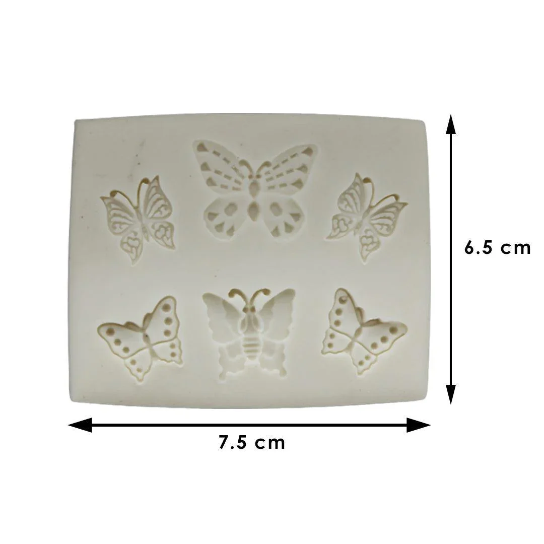 White Butterflies Fondant Mould - Image 3