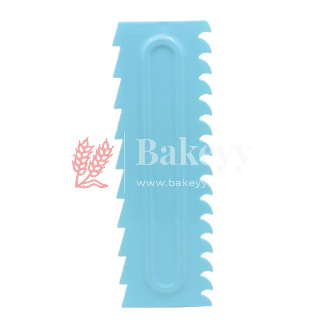 Large Zigzag Cake Scraper – Deep, spaced-out zigzags for dramatic designs| 1 Piece