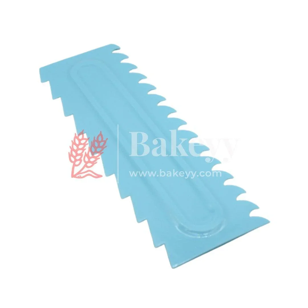 Large Zigzag Cake Scraper – Deep, spaced-out zigzags for dramatic designs| 1 Piece - Image 2