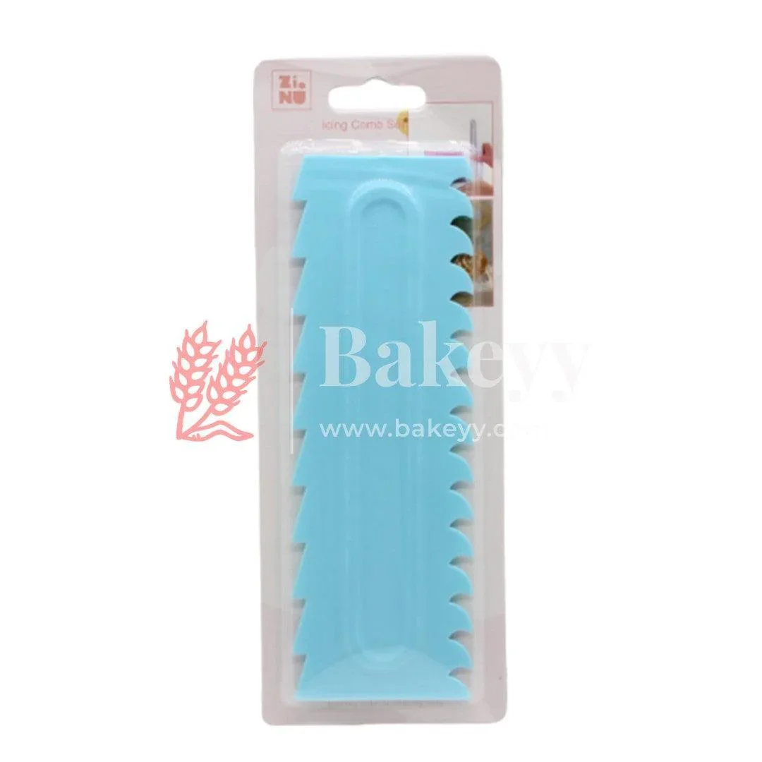 Large Zigzag Cake Scraper – Deep, spaced-out zigzags for dramatic designs| 1 Piece - Image 4