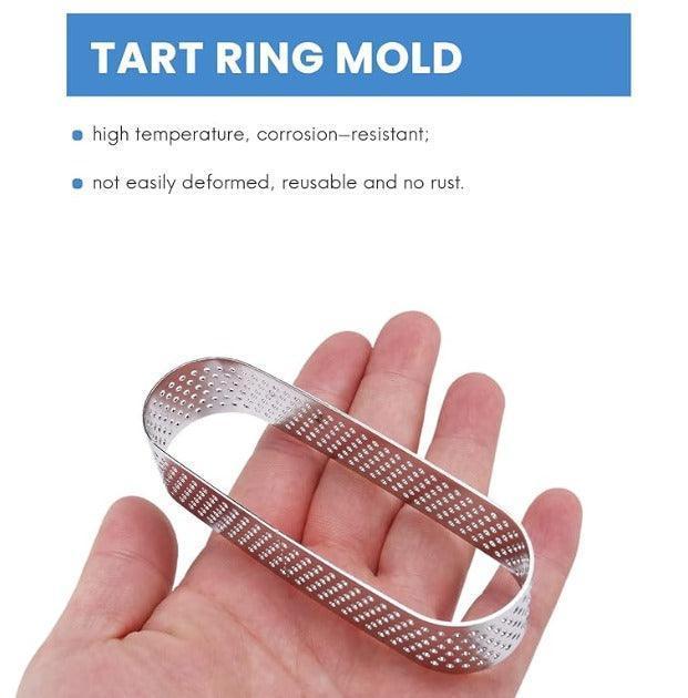 Perforated Tart Ring | Oval | Set of 3 - Image 3