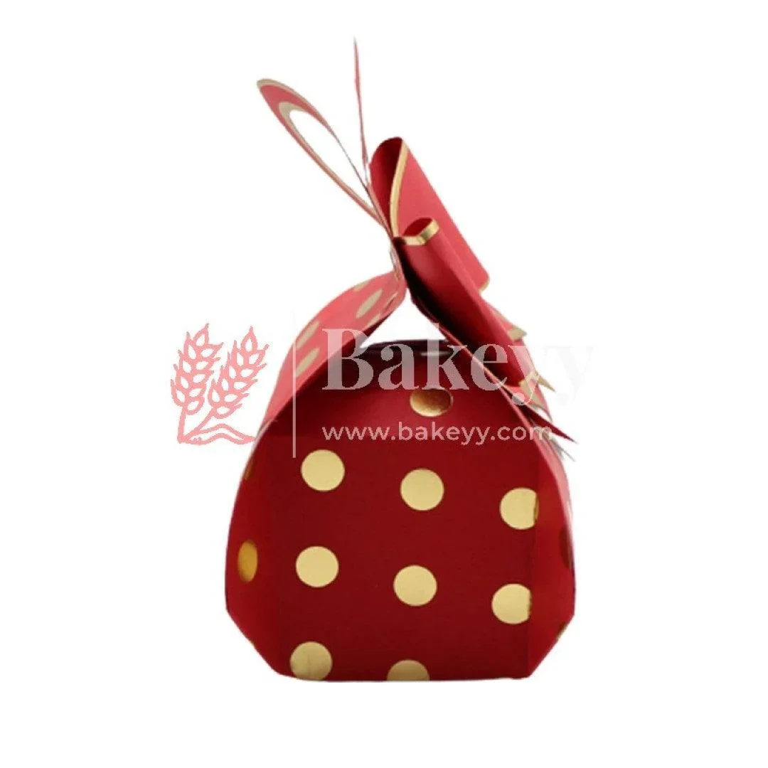 10pcs Bowtie Gift Box Wedding Party Favor Boxes with Window Candy Packaging Bag Small Box Kraft Paper Box with Handle - Image 4