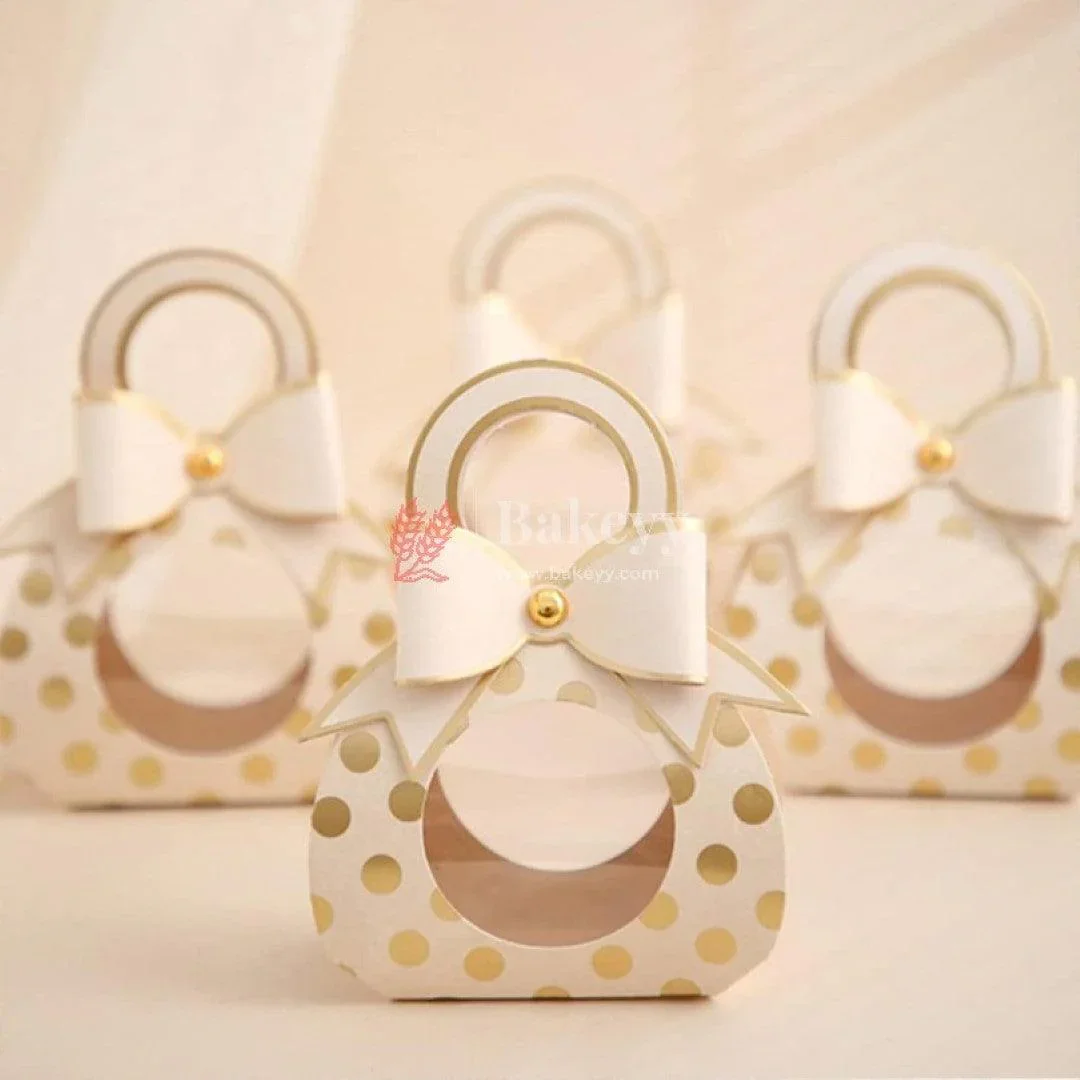 10pcs Bowtie Gift Box Wedding Party Favor Boxes with Window Candy Packaging Bag Small Box Kraft Paper Box with Handle - Image 7