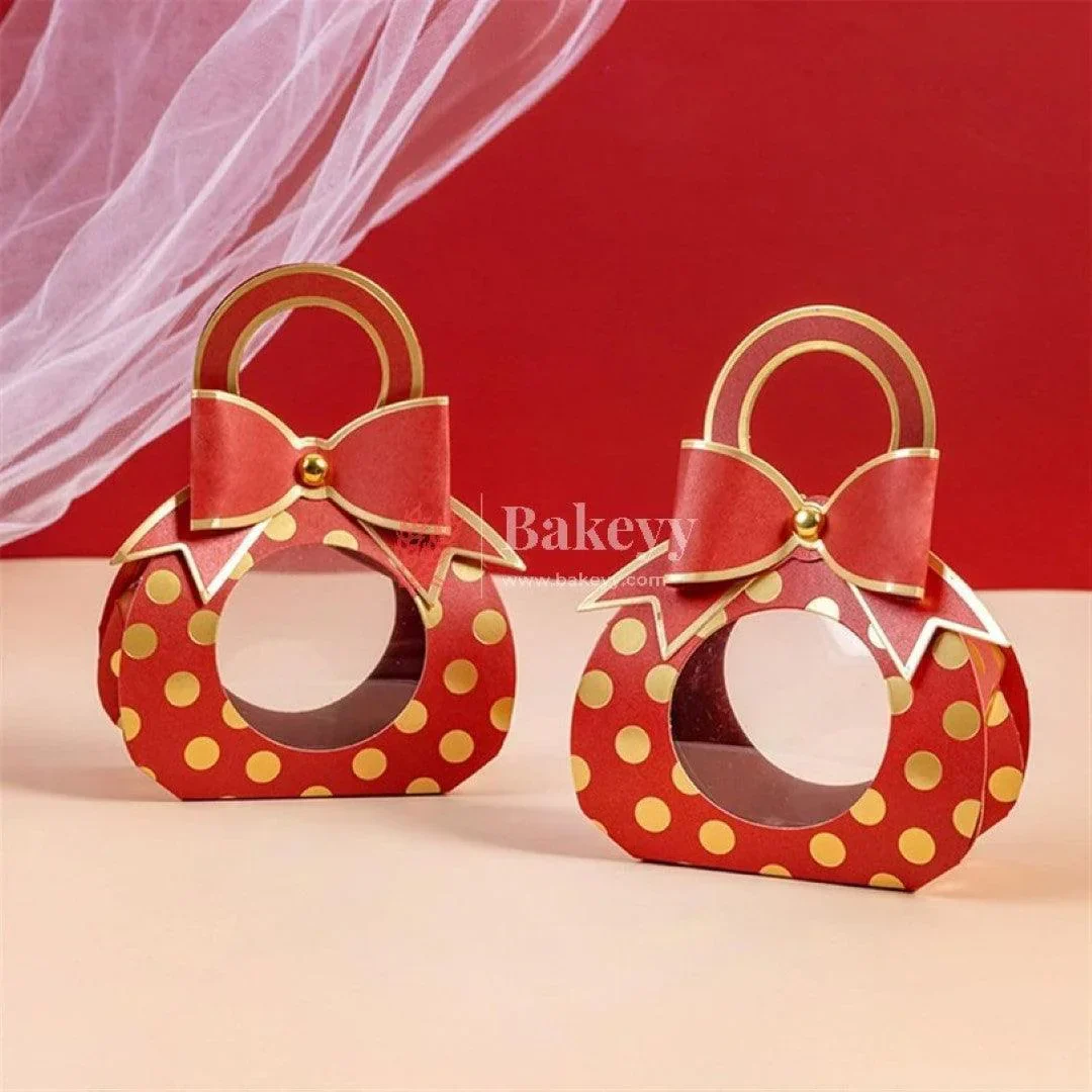 10pcs Bowtie Gift Box Wedding Party Favor Boxes with Window Candy Packaging Bag Small Box Kraft Paper Box with Handle - Image 8
