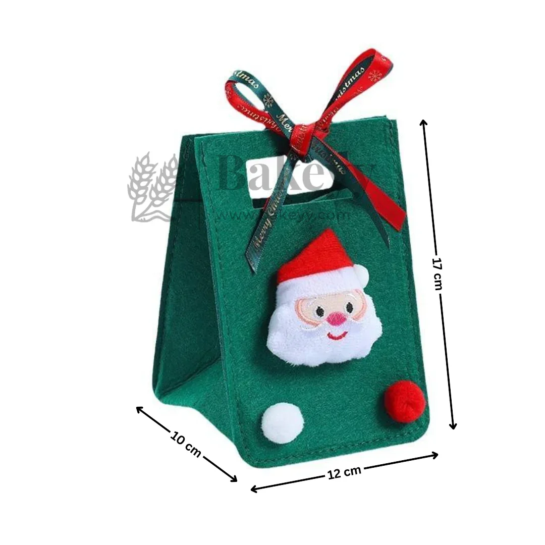 Cozy Christmas Felt Bags | Santa and Christmas Tree Design | Pack of 1 - Image 2