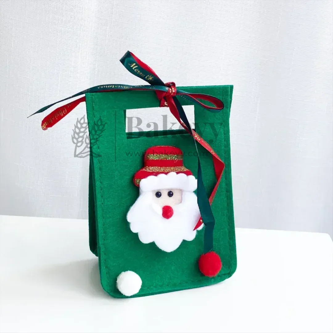 Cozy Christmas Felt Bags | Santa and Christmas Tree Design | Pack of 1 - Image 6