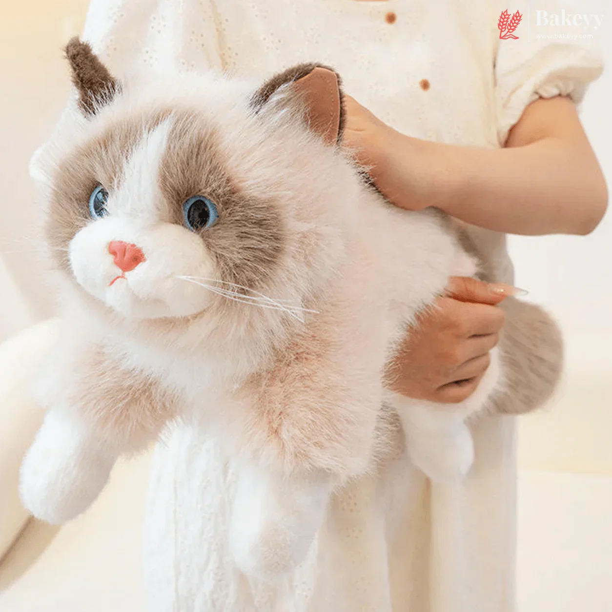 Cute Plush Cat Backpack | Meow Sound Interactive | Wearable Storage Soft Backpack Toy | Pack of 1 - Image 6