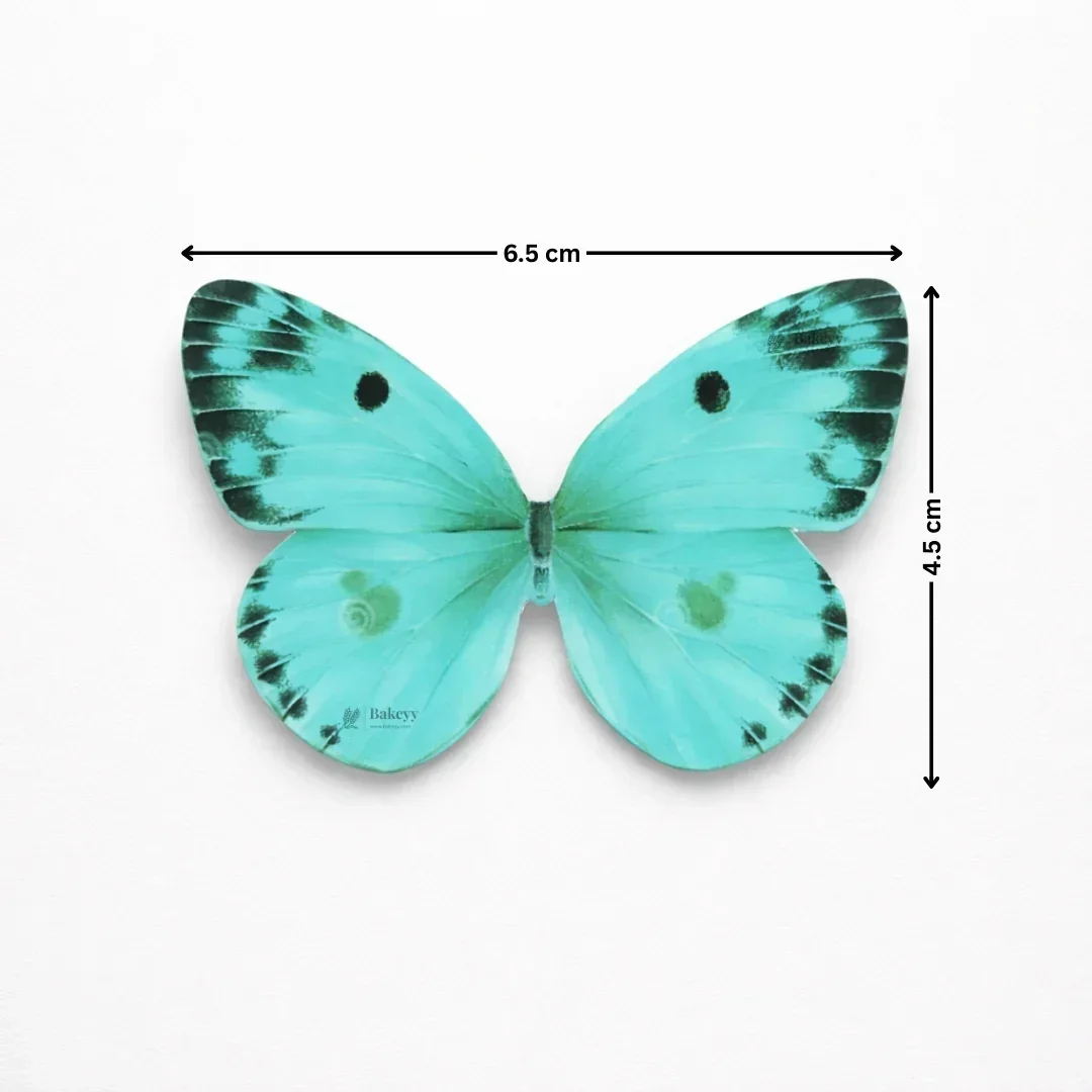 Watercolour-Blend Butterfly Cake Toppers | Soft Gradient Wings with Speckled Tips | Multiple Color Options Available | Pack of 1 - Image 4