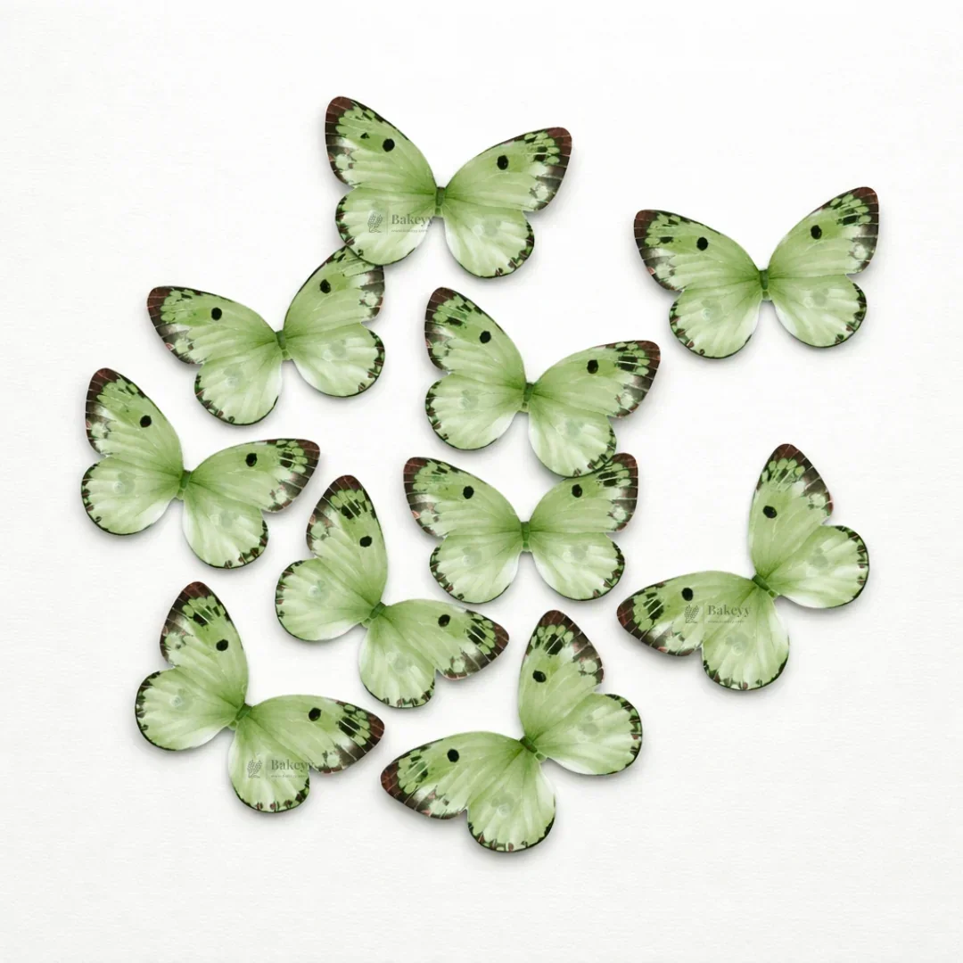 Watercolour-Blend Butterfly Cake Toppers | Soft Gradient Wings with Speckled Tips | Multiple Color Options Available | Pack of 1 - Image 6