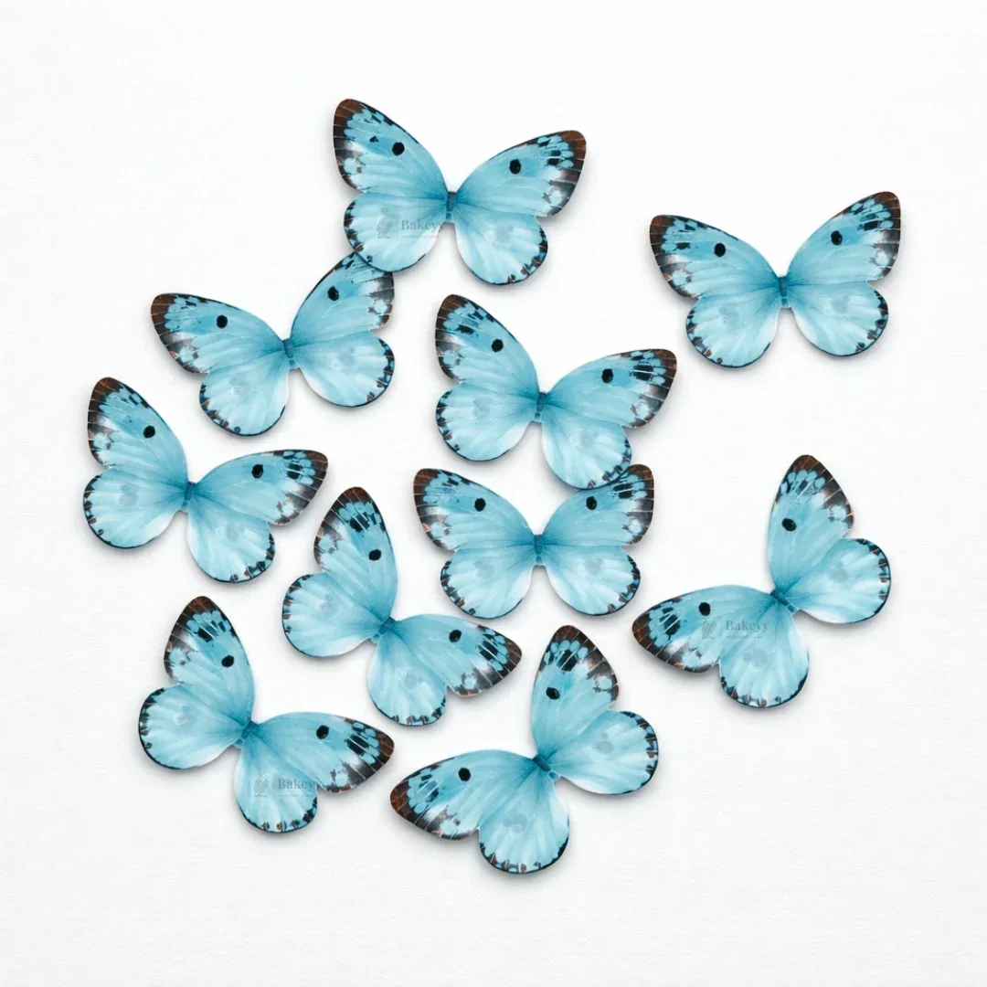 Watercolour-Blend Butterfly Cake Toppers | Soft Gradient Wings with Speckled Tips | Multiple Color Options Available | Pack of 1 - Image 8