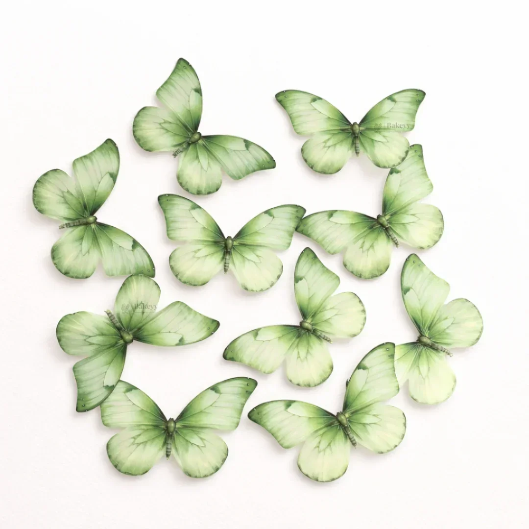 Leaf-Vein Butterfly Cake Toppers | Nature-Inspired Gradient Wing Design | Multiple Color Options Available | Pack of 1 - Image 10
