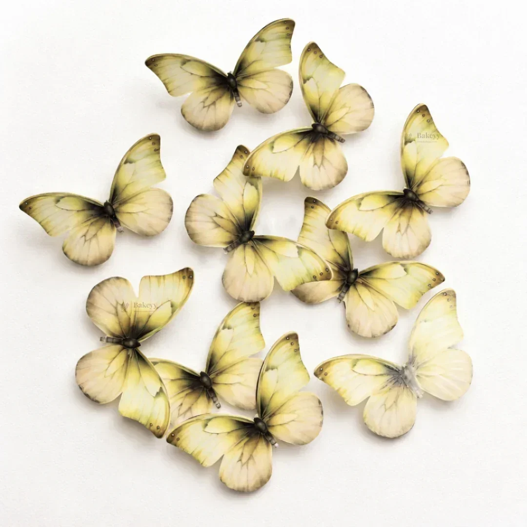 Leaf-Vein Butterfly Cake Toppers | Nature-Inspired Gradient Wing Design | Multiple Color Options Available | Pack of 1 - Image 13