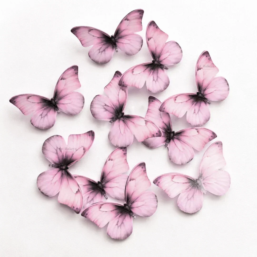 Leaf-Vein Butterfly Cake Toppers | Nature-Inspired Gradient Wing Design | Multiple Color Options Available | Pack of 1 - Image 14