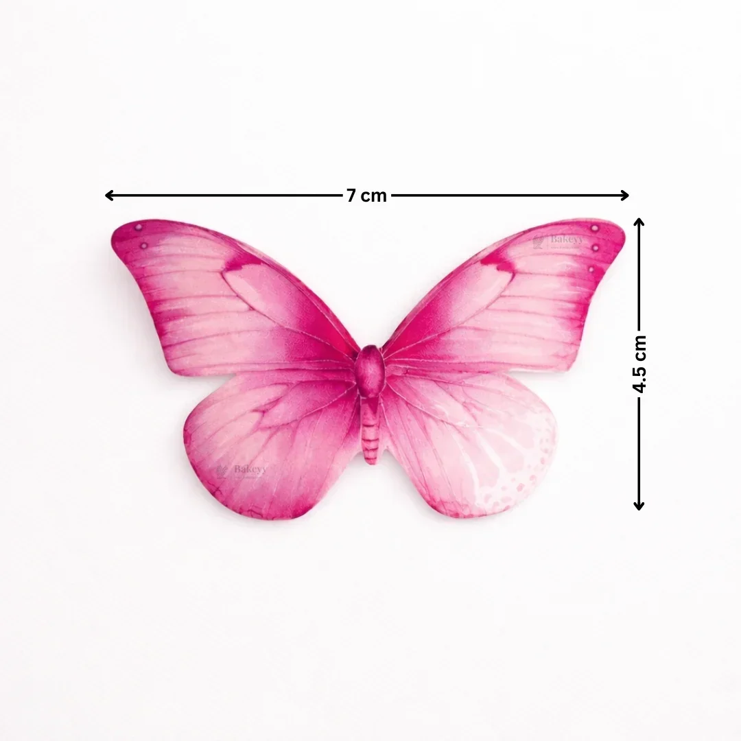 Leaf-Vein Butterfly Cake Toppers | Nature-Inspired Gradient Wing Design | Multiple Color Options Available | Pack of 1 - Image 5