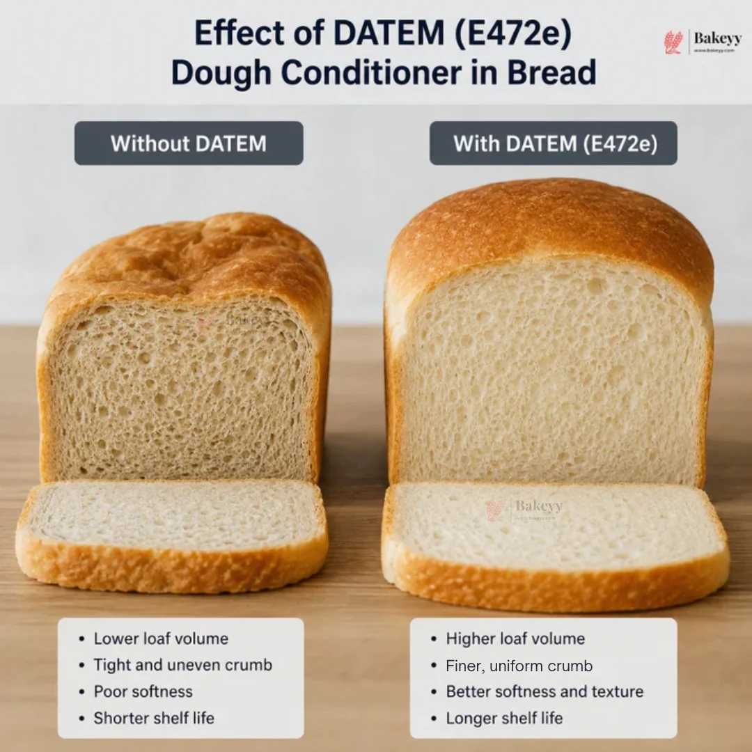 DATEM Dough Conditioner (E472e) | Add-On Bread Improver for Breads, Buns, Pizza & Bakery Products | 100g | pack of 1 - Image 4