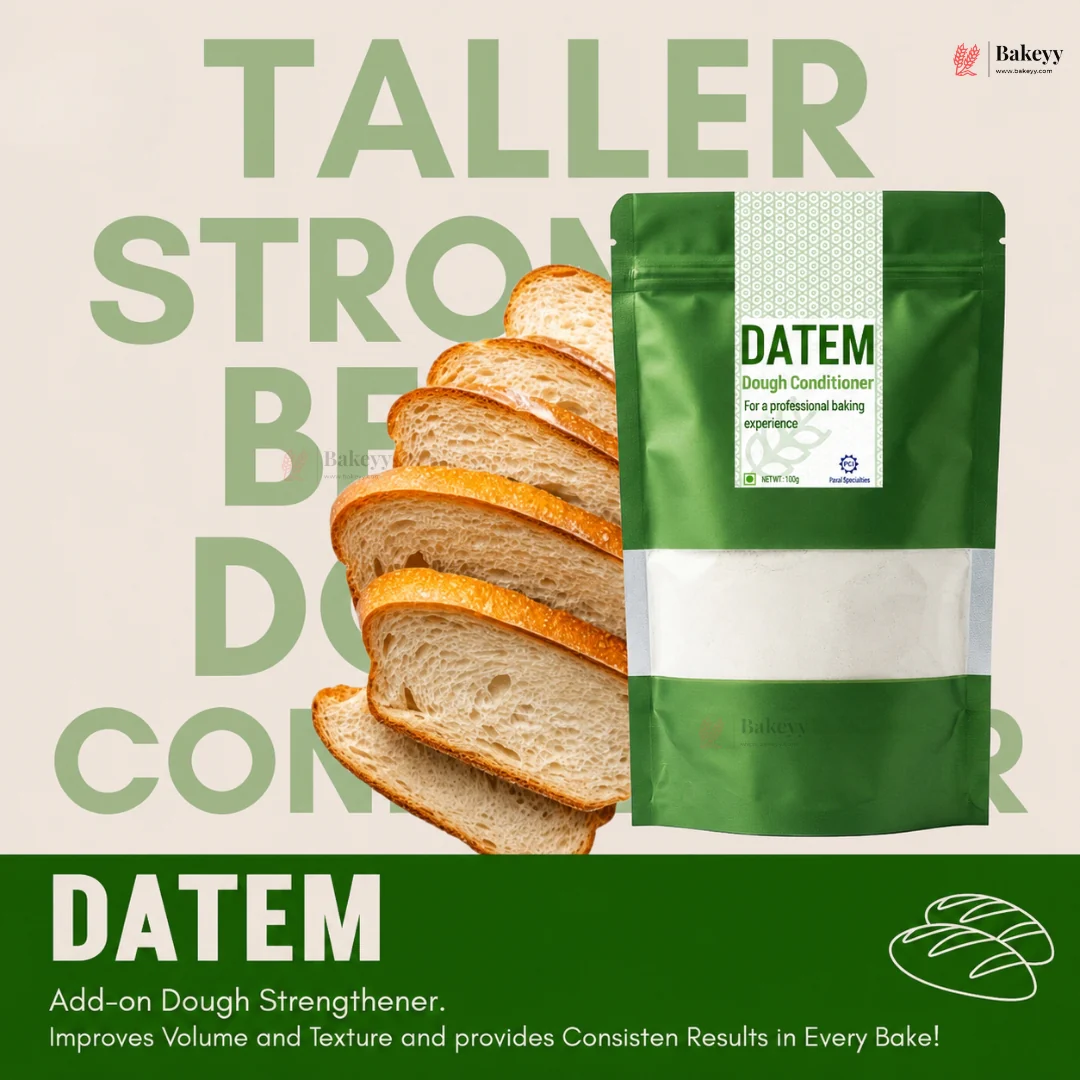 DATEM Dough Conditioner (E472e) | Add-On Bread Improver for Breads, Buns, Pizza & Bakery Products | 100g | pack of 1 - Image 5