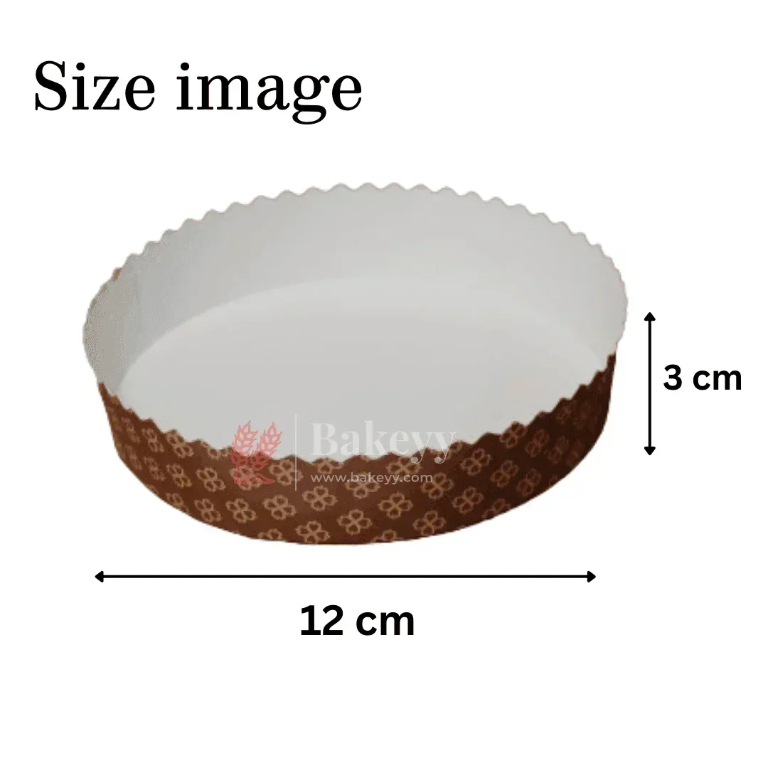 150g Bake and Serve Round Mould | Pack of 50| Paper Baking Mould | Plum Cake Mould - Image 4