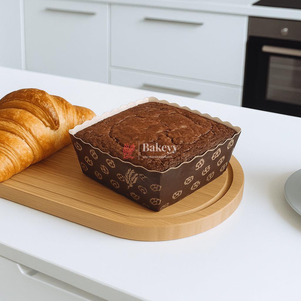 Brownie Bake N Serve Paper Trays | Pack of 50 | Floral Print Square Cups in Red, Blue & Brown for Elegant Baking & Serving - Image 6