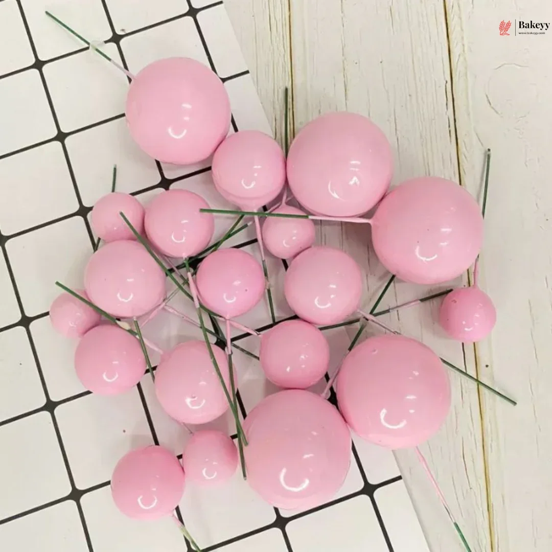 Decorative Faux Balls Cake Topper | Cake Decor | Craft & Décor Fillers | Mixed Sizes | 20 Faux ball Per Pack | Pack of 1 - Image 11