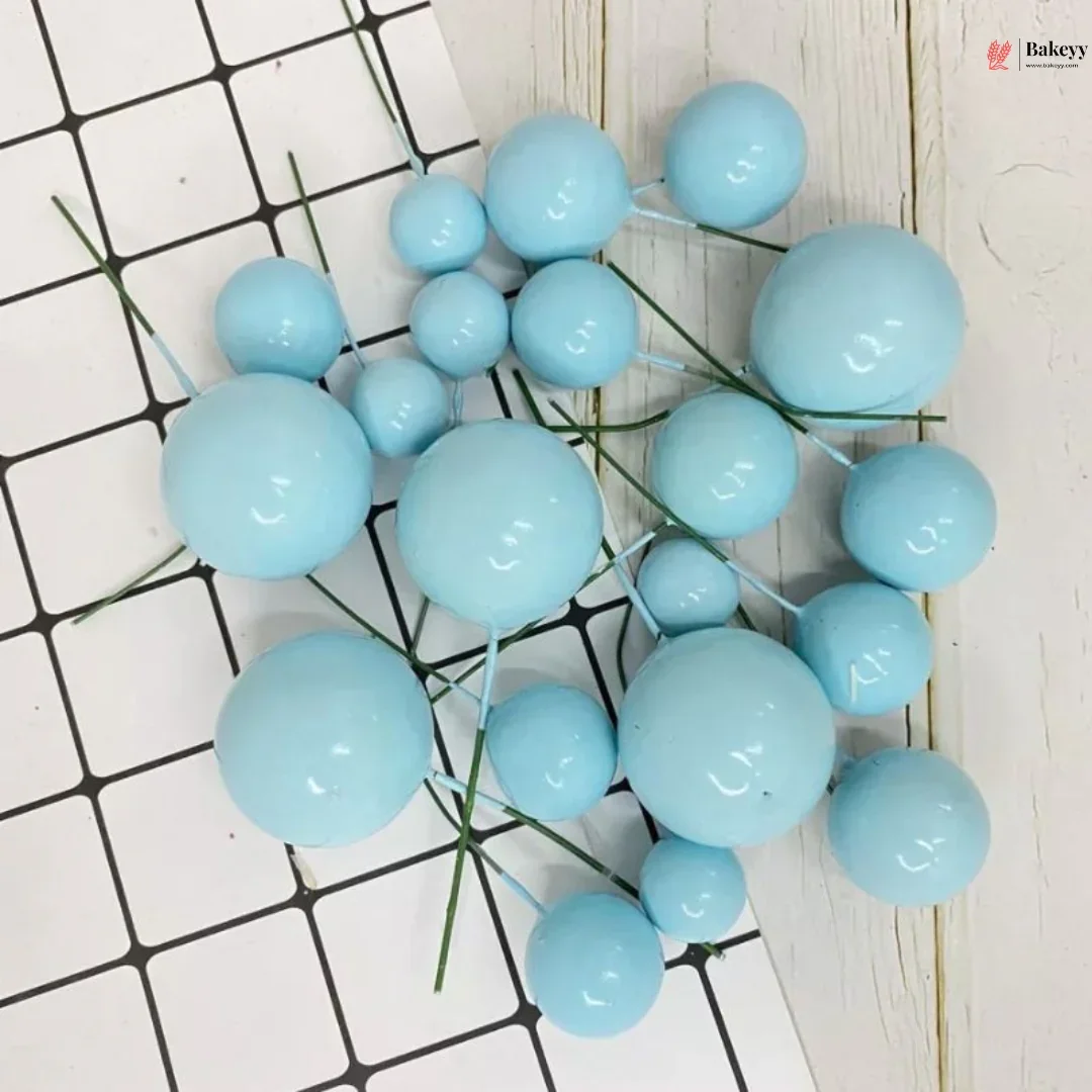 Decorative Faux Balls Cake Topper | Cake Decor | Craft & Décor Fillers | Mixed Sizes | 20 Faux ball Per Pack | Pack of 1 - Image 12