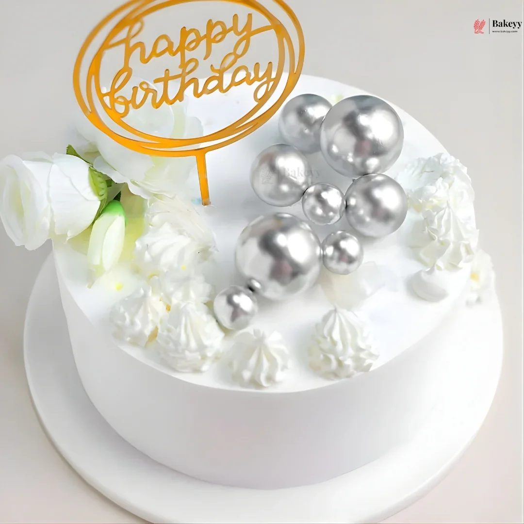 Decorative Faux Balls Cake Topper | Cake Decor | Craft & Décor Fillers | Mixed Sizes | 20 Faux ball Per Pack | Pack of 1 - Image 4