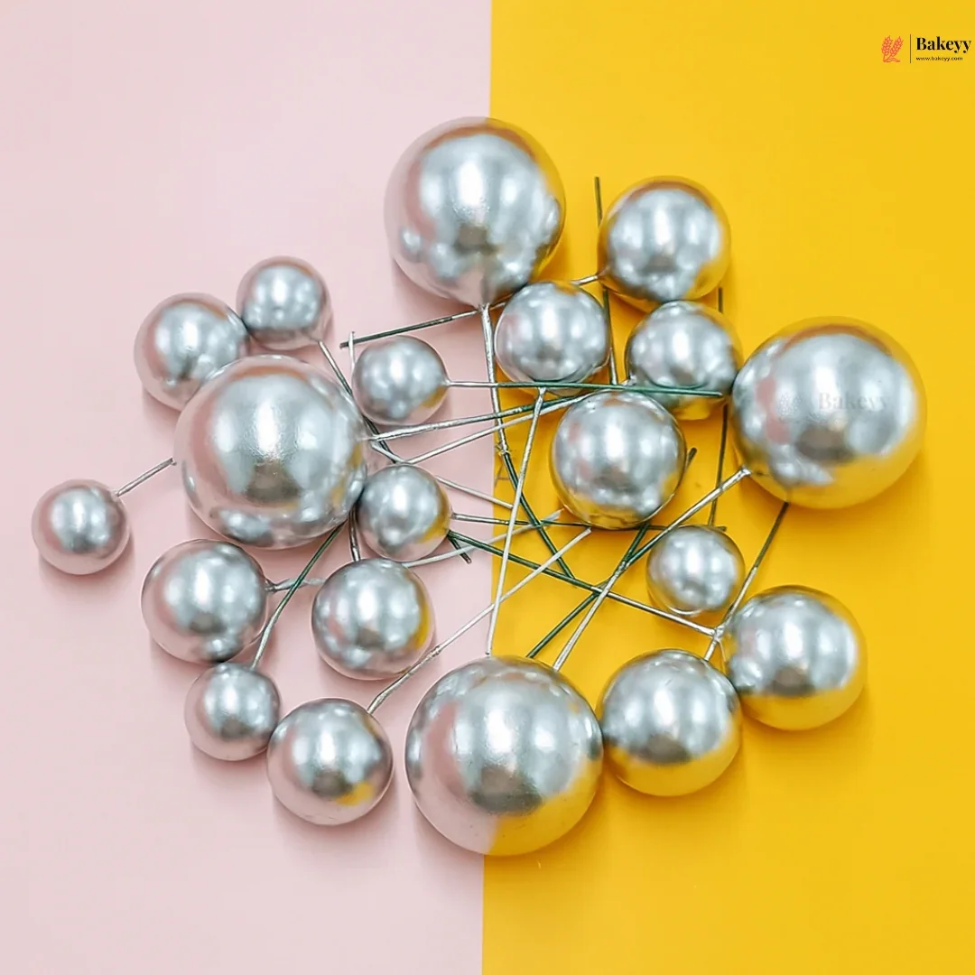 Decorative Faux Balls Cake Topper | Cake Decor | Craft & Décor Fillers | Mixed Sizes | 20 Faux ball Per Pack | Pack of 1 - Image 8