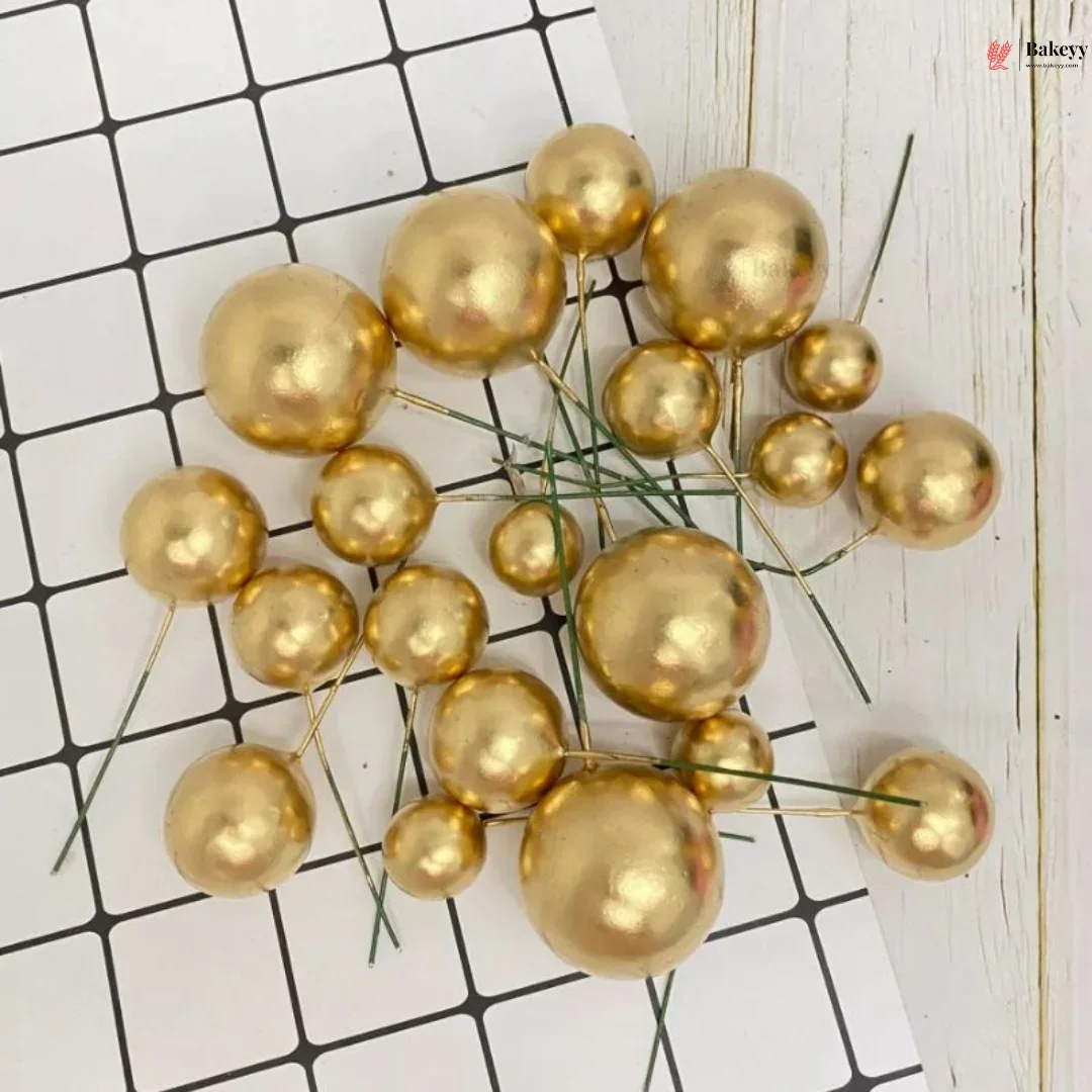 Decorative Faux Balls Cake Topper | Cake Decor | Craft & Décor Fillers | Mixed Sizes | 20 Faux ball Per Pack | Pack of 1 - Image 9