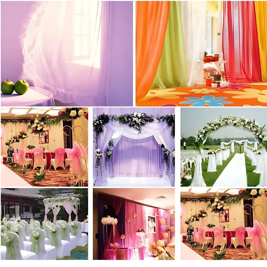 Decorative Nets for Arts and Crafts | 5 meter | Perfect as Sheer Fabric for Wedding Party Decoration, Bridal Shower, Gift Hampers - Image 5