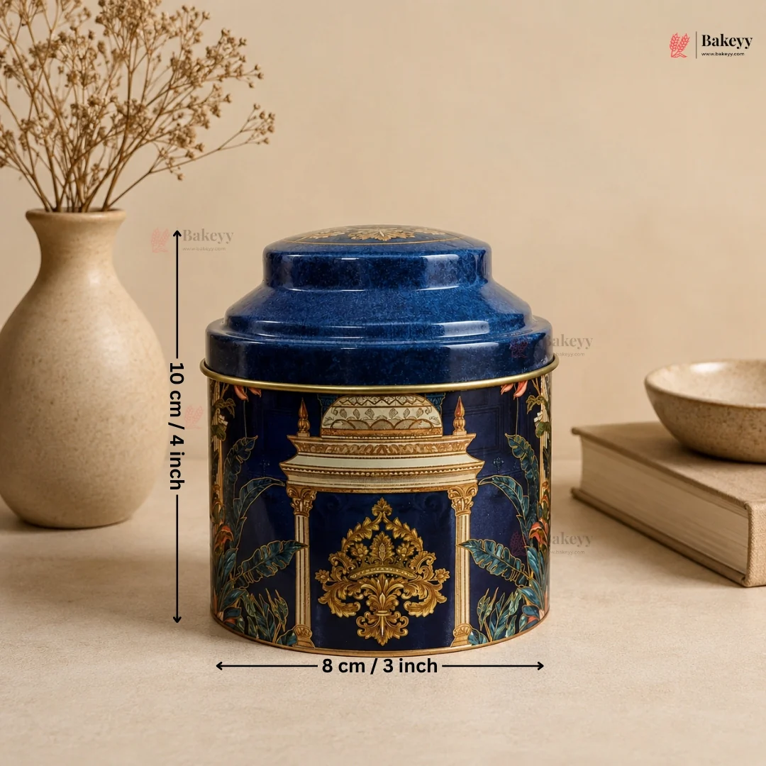 Decorative Printed Tin Storage Box | 2 Unique Designs Available | Pack of 1 - Image 4